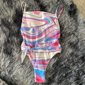 Cupshe Abstract Oil Print One Piece